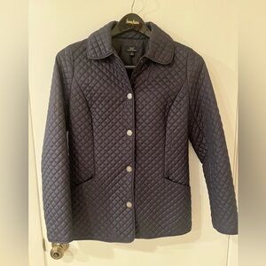 Womens Brooks Brothers Navy Quilted Jacket